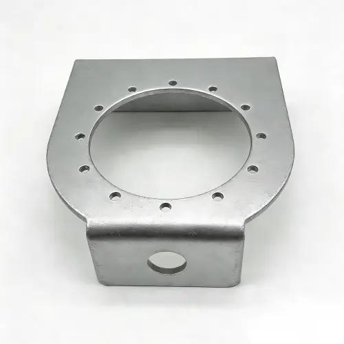 Galvanized steel stamped part with protective coating
