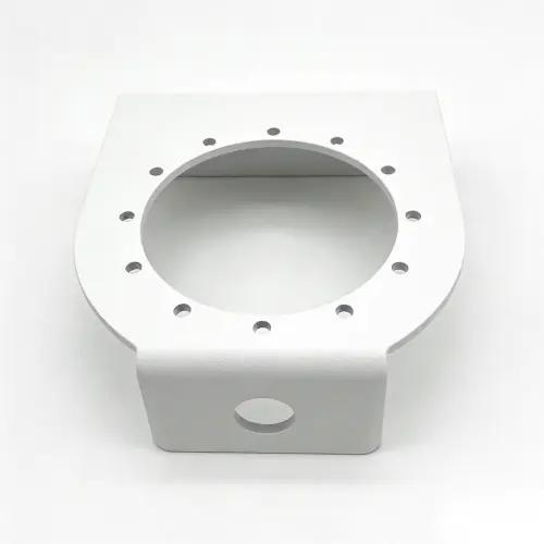 Powder coated stamped metal component