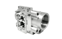 CNC machined industrial component for CTA banner