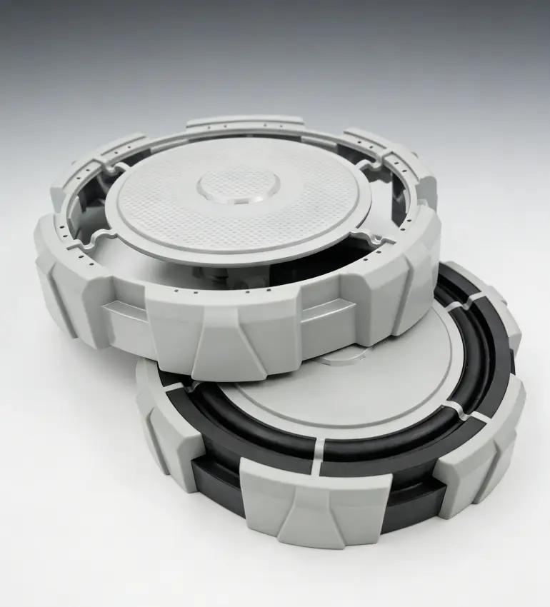 Applicazioni del sovrastampaggio: parti in tutti i settori