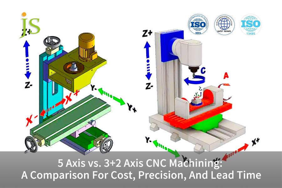 5 Axis vs. 3+2 Axis CNC Machining: A Comparison For Cost, Precision, And Lead Time